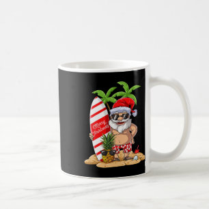 Weihnachten im Juli Santa Hawaiianisches Surfen Ge Kaffeetasse