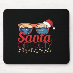 Weihnachten im Juli Santa Hut Außer Dienst Sungles Mousepad