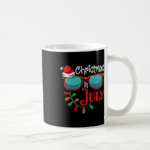 Weihnachten im Juli Santa Hut Sonnenbrille Sommerf Kaffeetasse
