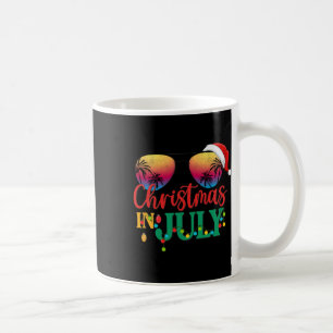 Weihnachten im Juli Santa Hut Sonnenbrille Strand  Kaffeetasse