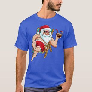 Weihnachten im Juli Santa on Beach Independence Da T-Shirt