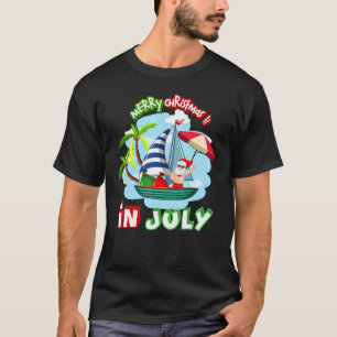 Weihnachten im Juli Santa Summer Beach Urlaub 4 T-Shirt
