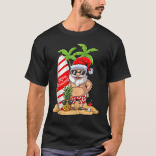 Weihnachten im Juli Santa Surf Hawaiian Sommer Sur T-Shirt