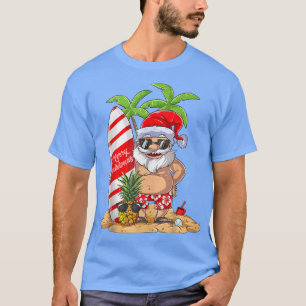 Weihnachten im Juli Santa Surf Hawaiian Sommer Sur T-Shirt