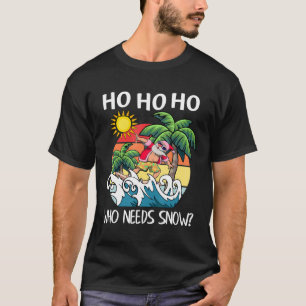 Weihnachten im Juli Santa Surfing Sommer Beach Vac T-Shirt