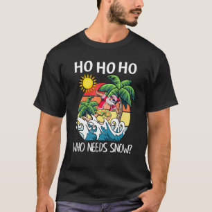 Weihnachten im Juli Santa Surfing Sommer Beach Vac T-Shirt