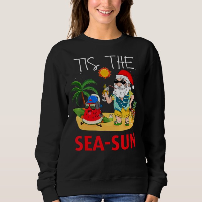 Weihnachten im Juli Santa Tis Das Meer Sun Beach F Sweatshirt (Vorderseite)