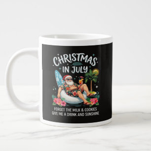 Weihnachten im Juli Santa Urlaubsgetränk Jumbo-Tasse