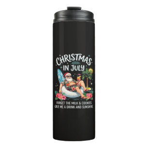 Weihnachten im Juli Santa Urlaubsgetränk Thermosbecher