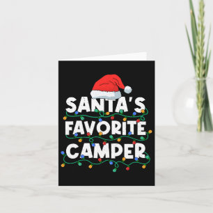 Weihnachten im Juli Santas Favorite Camper Camping Karte