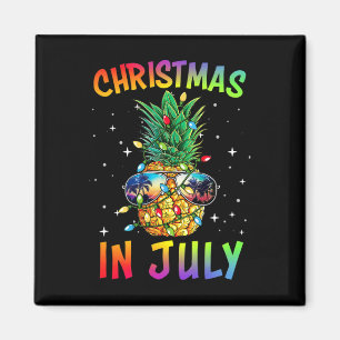 Weihnachten im Juli-Shirt Ananas Weihnachtsbaum So Magnet
