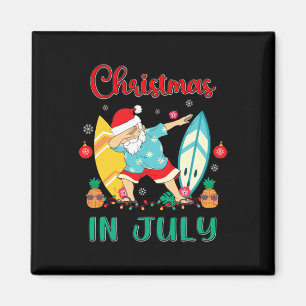 Weihnachten im Juli-Shirt Lustiger Santa Sommer St Magnet