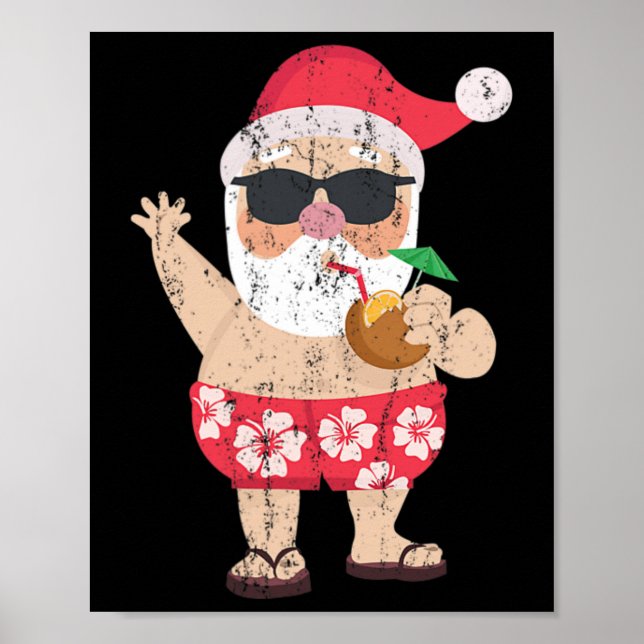 Weihnachten im Juli-Shirt Poster (Vorne)