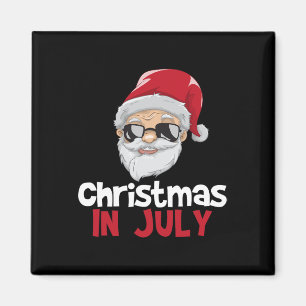 Weihnachten im Juli-Shirt Santa Claus Lustiger Som Magnet