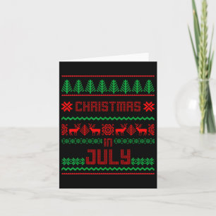 Weihnachten im Juli Shirt Sommer Sommersüßer Karte