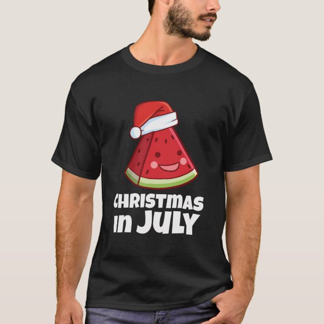 Weihnachten im Juli Shirt Sommer Wassermelone (Vorderseite)