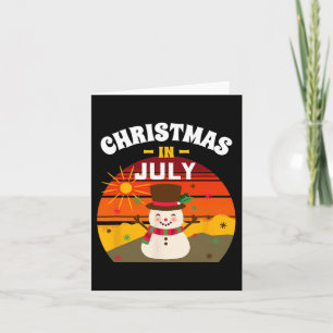 Weihnachten im Juli Shirt Sommerferien Weihnachten Karte