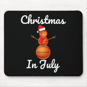 Weihnachten im Juli Skelett Schneemann Santa Hut S Mousepad