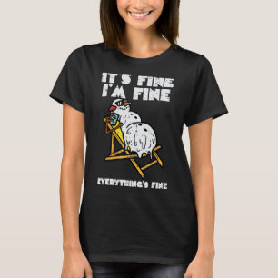 Weihnachten im Juli Snowman Melting Fine Funny Men T-Shirt
