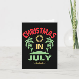 Weihnachten im Juli Sommer Beach Party Frauen Karte