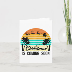 Weihnachten im Juli Sommer Funny Santa Design auf Karte