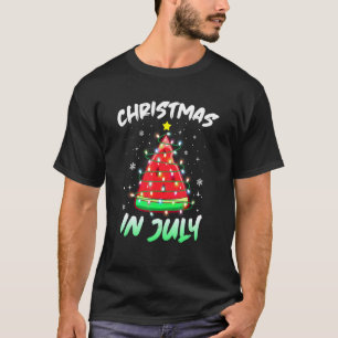 Weihnachten im Juli Sommer Melon Weihnachtsbaum Su T-Shirt