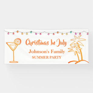 Weihnachten im Juli Sommer Party  Banner