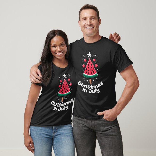 Weihnachten im Juli Sommer Wassermelone Weihnachts T-Shirt (Unisex)