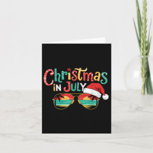 Weihnachten im Juli Sommer Weihnachten Beach Vacat Karte