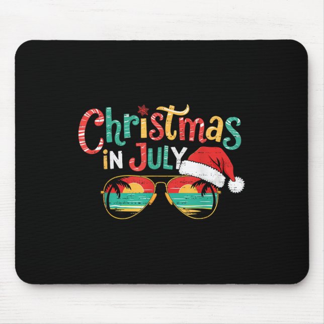 Weihnachten im Juli Sommer Weihnachten Beach Vacat Mousepad (Vorne)
