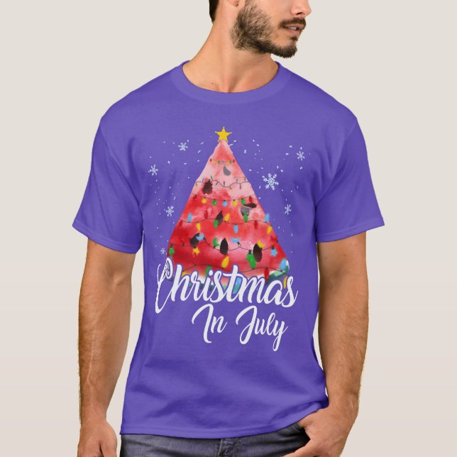 Weihnachten im Juli Sommerdesign Melon Weihnachtsg T-Shirt (Vorderseite)