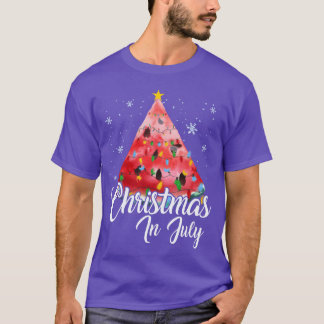 Weihnachten im Juli Sommerdesign Melone Weihnachte T-Shirt