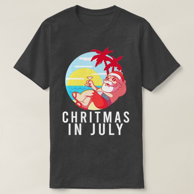 Weihnachten im Juli Sommerferien Weihnachten Weihn T-Shirt (Design vorne)