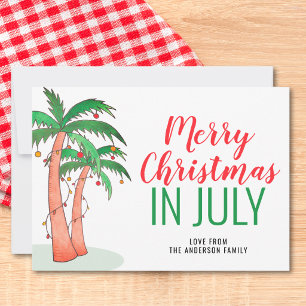 Weihnachten im Juli Sommerparty Einladung