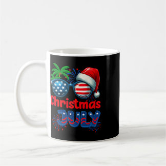 Weihnachten im Juli Sommerstrand Hawaii Santa USA  Kaffeetasse