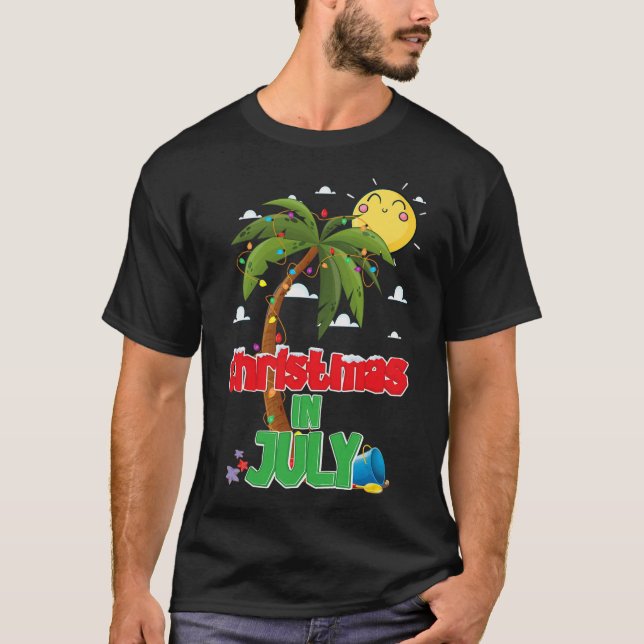 Weihnachten im Juli Sommerurlaub Beach Weihnachten T-Shirt (Vorderseite)