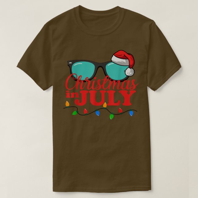 Weihnachten im Juli Sonnenbrillen Beach Sommerurla T-Shirt (Design vorne)