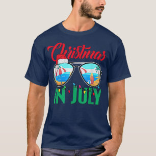 Weihnachten im Juli Sonnenbrillen, Hüte, Santa Bea T-Shirt