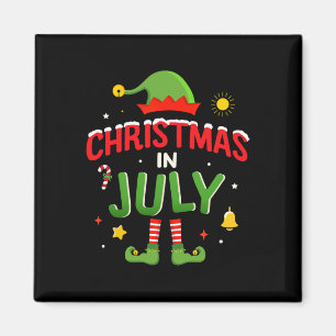 Weihnachten im Juli Sonnenelf für Sommer Weihnacht Magnet