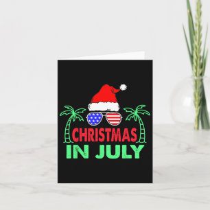 Weihnachten im Juli Sonntag 4. Juli Beach Sommer S Karte