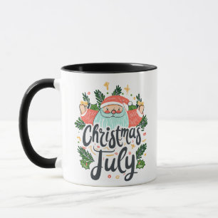 Weihnachten im Juli Spaß & Festliches Santa-Design Tasse