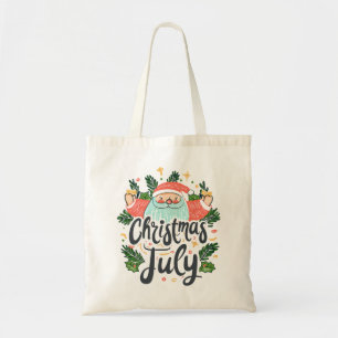 Weihnachten im Juli Spaß & Festliches Santa-Design Tragetasche