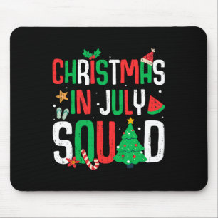 Weihnachten im Juli Squad Funny Summer Beach Vacat Mousepad
