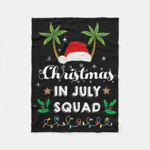 Weihnachten im Juli Squad Lustiger Sommer Xmas San Fleecedecke