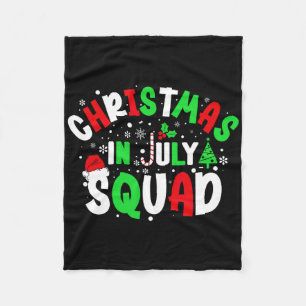 Weihnachten im Juli Squad Lustiges Weihnachten Som Fleecedecke