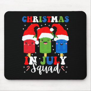 Weihnachten im Juli Squad Santa Hüte Popsicles Xma Mousepad