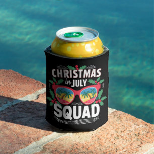 Weihnachten im Juli Squad Sonnenbrille Sommer Stra Dosenkühler