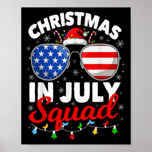 Weihnachten im Juli Squad Summer Beach Hawaii Poster