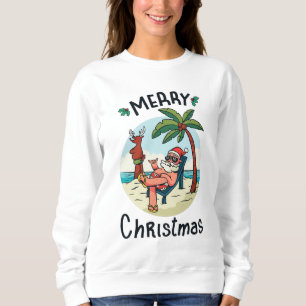 Weihnachten im Juli Square Sticker Postkarte Sweatshirt