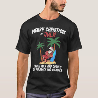 Weihnachten im Juli Strandparty Santa Männer Fraue T-Shirt
